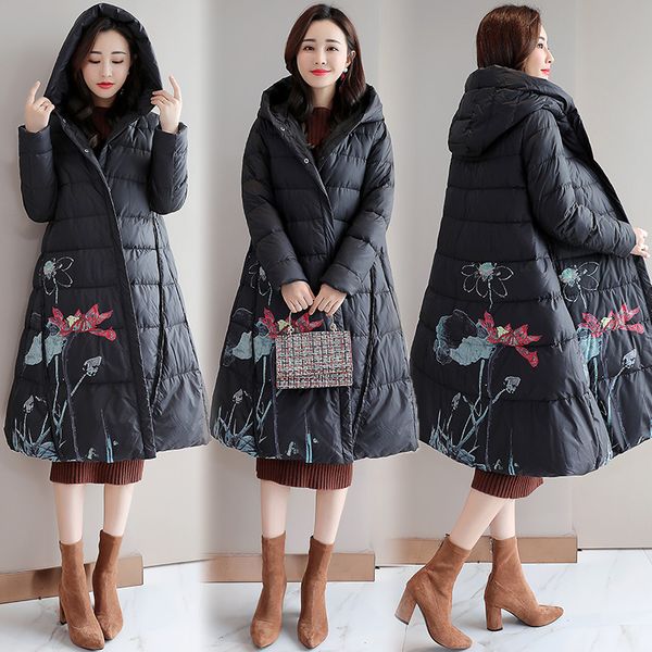 2018 winter new style jtyl916 women's elegant fashion hooded down jacket entity, Black;white
2018 winter new style jtyl916 women's elegant fashion hooded down jacket entity, Black;white