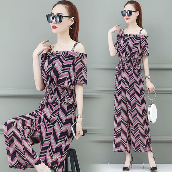 two piece dress chiffon slash neck pants set geometric women outfits summer 2 and pants ensemble femme survetement, White
two piece dress chiffon slash neck pants set geometric women outfits summer 2 and pants ensemble femme survetement, White