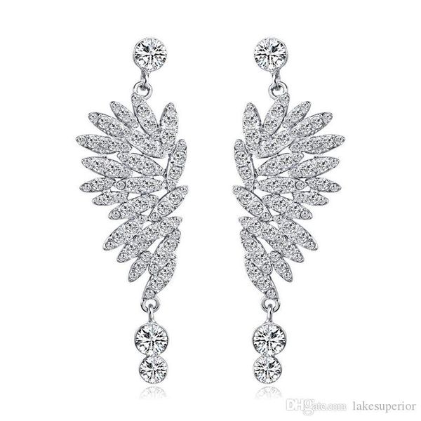 boho style angel wings rhinestone luxury earring wedding bridal stud earring gift for love girlfriend luxury jewelry accessories, Golden;silver
boho style angel wings rhinestone luxury earring wedding bridal stud earring gift for love girlfriend luxury jewelry accessories, Golden;silver