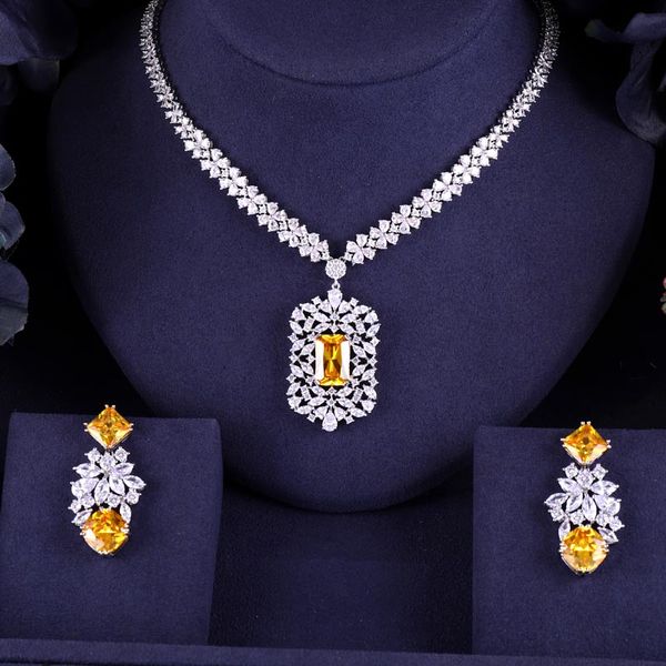 janeklly trendy wedding necklace earrings for women accessories full cubic zirconia bridal jewelry sets pendientes mujer moda, Slivery;golden
janeklly trendy wedding necklace earrings for women accessories full cubic zirconia bridal jewelry sets pendientes mujer moda, Slivery;golden