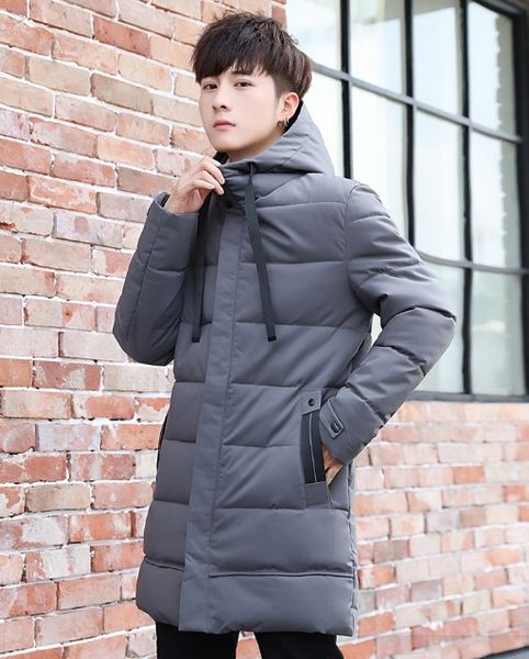 winter new men cotton long coats 2019 thick warmth slim fashion solid color casual trend streetwear wind down puffer jackets, Black
winter new men cotton long coats 2019 thick warmth slim fashion solid color casual trend streetwear wind down puffer jackets, Black