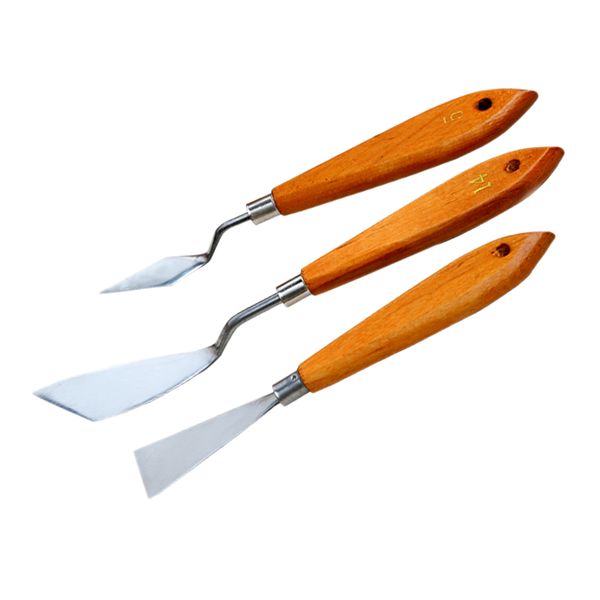 1set 3pcs mixed stainless steel palette scraper set spatula knives for artist oil painting tools painting knife blade
1set 3pcs mixed stainless steel palette scraper set spatula knives for artist oil painting tools painting knife blade
