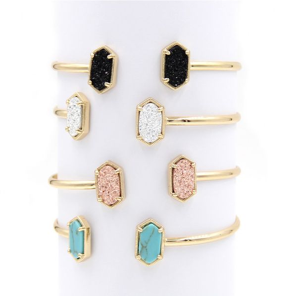 2020 new copper small oval quartze resin druzy bangles marble stone cuff bangles for women, Black
2020 new copper small oval quartze resin druzy bangles marble stone cuff bangles for women, Black