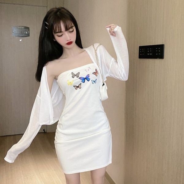2020 new sexy tube top бабочки печати тонкий hip платье солнцезащитный кардиган двухсекционный костюм женщин, White;black
2020 new sexy tube top бабочки печати тонкий hip платье солнцезащитный кардиган двухсекционный костюм женщин, White;black