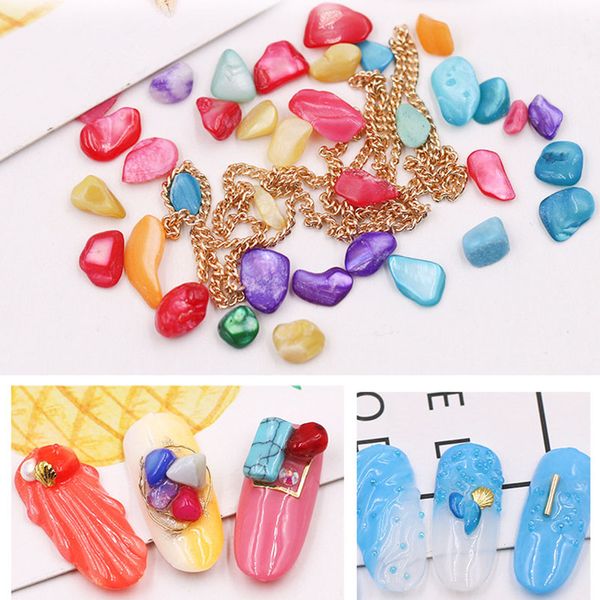 fashion 1 box colorful sea shell stones mix nail art decor sticker with chains supplies ---ms, Black
fashion 1 box colorful sea shell stones mix nail art decor sticker with chains supplies ---ms, Black