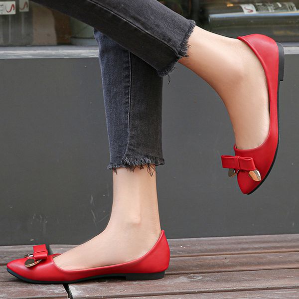 women fashion flat shoes bow tie flat shoes point toe casual girl plus size design 36-42 43 44 45 46, Black
women fashion flat shoes bow tie flat shoes point toe casual girl plus size design 36-42 43 44 45 46, Black