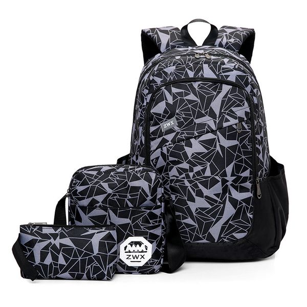 2020 new fashion printing three piece men's backpack nylon waterproof travel backpack computer school student bag
2020 new fashion printing three piece men's backpack nylon waterproof travel backpack computer school student bag