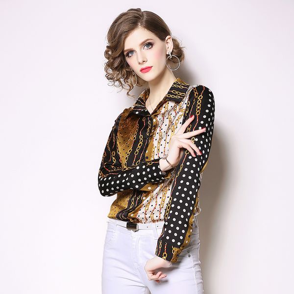 summer women's fashion lapel versatile white-collar shirt temperament print pattern long-sleeved shirt z-10-159
summer women's fashion lapel versatile white-collar shirt temperament print pattern long-sleeved shirt z-10-159