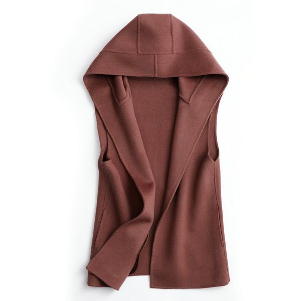2020new autumn winter hooded fur vest women pocket elegant sleeveless jacket waistcoat ladies gilet hand made, Black
2020new autumn winter hooded fur vest women pocket elegant sleeveless jacket waistcoat ladies gilet hand made, Black