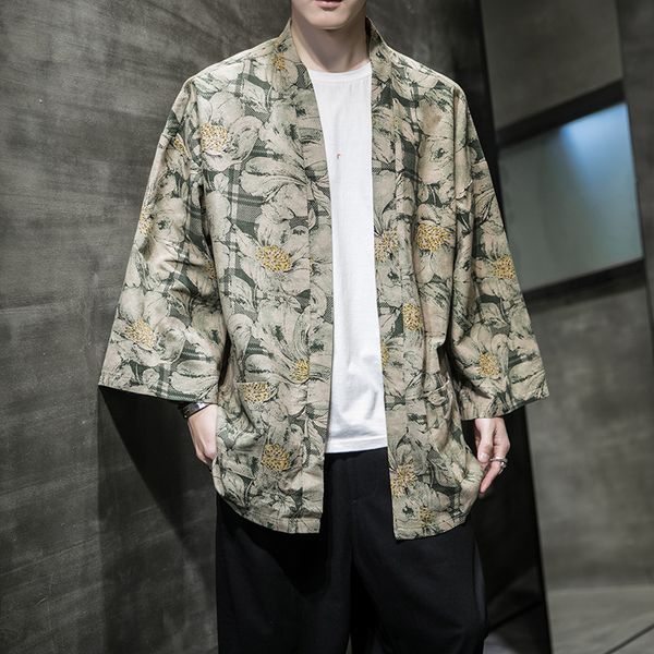 chinese style summer thin jacket men fashion 2020 half sleeve mens floral jackets cotton streetwear plus size casual men coats, Black;brown
chinese style summer thin jacket men fashion 2020 half sleeve mens floral jackets cotton streetwear plus size casual men coats, Black;brown