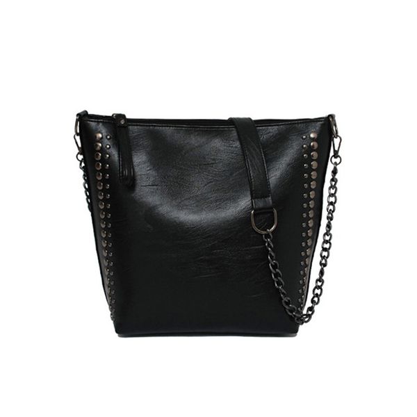 2019 new rivet handbag bucket bag womens chain casual crossbody bag women large shoulder ladies leather zipper messenger
2019 new rivet handbag bucket bag womens chain casual crossbody bag women large shoulder ladies leather zipper messenger