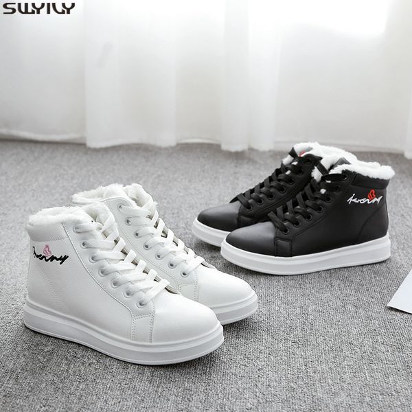 swyivy pu solid casual shoes women sneakers 2019 new winter shoes white sneakers for women short plush ladies shoe breathable y200424, Black
swyivy pu solid casual shoes women sneakers 2019 new winter shoes white sneakers for women short plush ladies shoe breathable y200424, Black