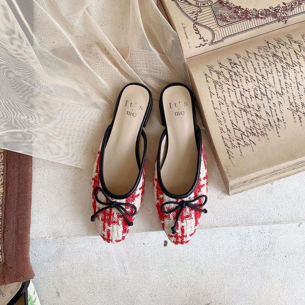 slippers women summer flat shoes female slides butterfly-knot pantofle cover toe 2020 rome pu basic cotton fabric rubber, Black
slippers women summer flat shoes female slides butterfly-knot pantofle cover toe 2020 rome pu basic cotton fabric rubber, Black