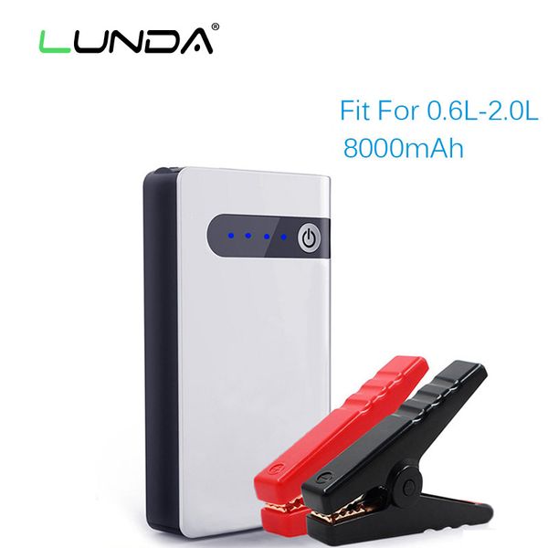 lunda jump starter 8000mah 12v car jump starter portable power bank mini emergency car battery charger to 2.0l
lunda jump starter 8000mah 12v car jump starter portable power bank mini emergency car battery charger to 2.0l