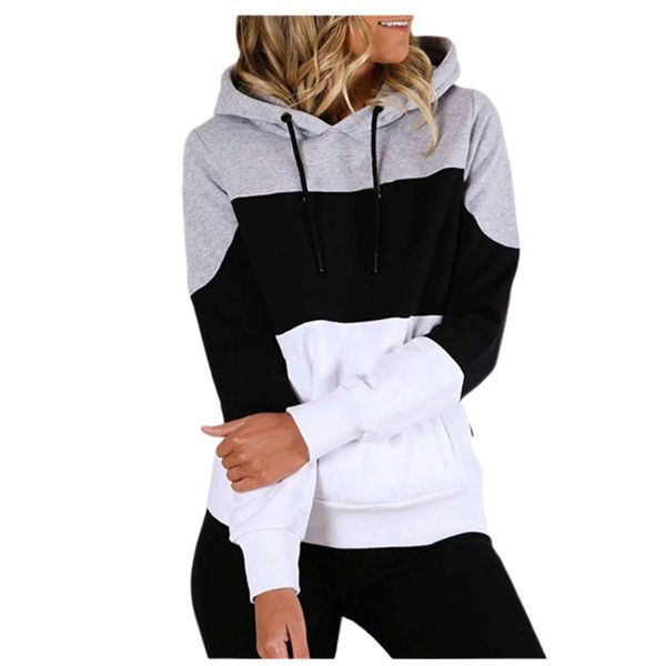 soft polyester hooded color block casual fashion women hoodie drawstring charming crew neck ladies autumn long sleeve, Black
soft polyester hooded color block casual fashion women hoodie drawstring charming crew neck ladies autumn long sleeve, Black