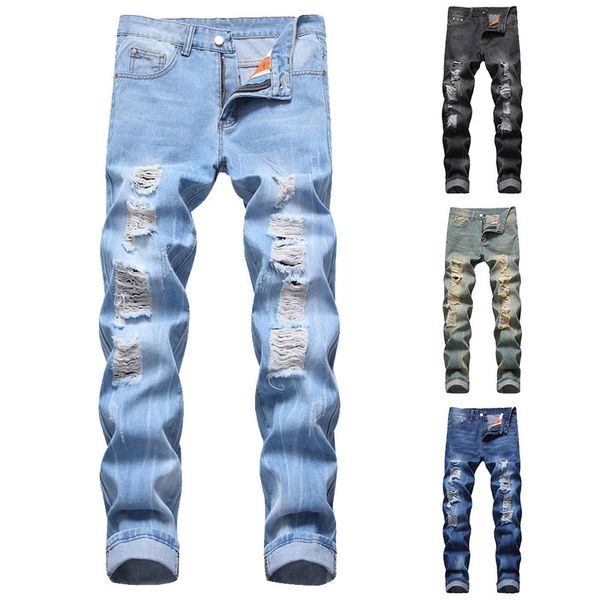 fashion ripped hole jeans men hollow out beggar cropped motorcycle biker pants mens cowboys demin pants, Blue
fashion ripped hole jeans men hollow out beggar cropped motorcycle biker pants mens cowboys demin pants, Blue