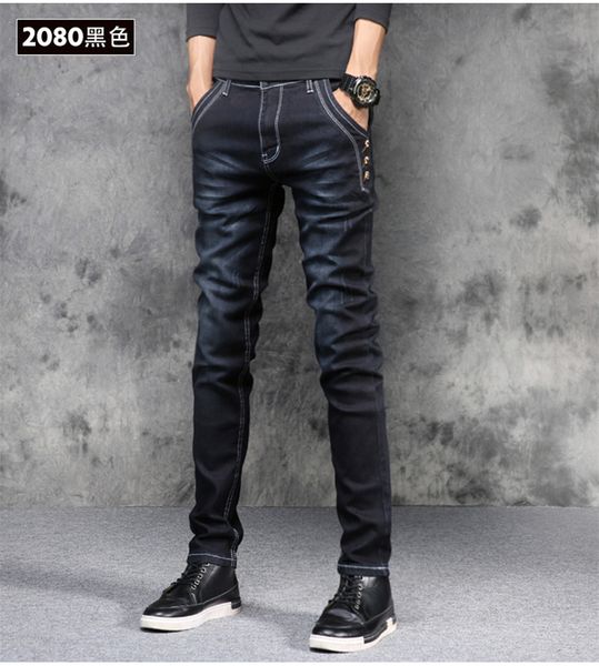 fashion straight men's jeans korean version elastic force slim harem blue pants spring summer men jeans hight quality new 2019
fashion straight men's jeans korean version elastic force slim harem blue pants spring summer men jeans hight quality new 2019