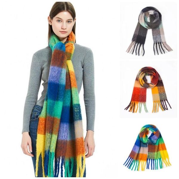 new women rainbow cashmere scarves with tassel lady winter autumn long scarf female shawl girl scarf 250cm, Blue;gray
new women rainbow cashmere scarves with tassel lady winter autumn long scarf female shawl girl scarf 250cm, Blue;gray