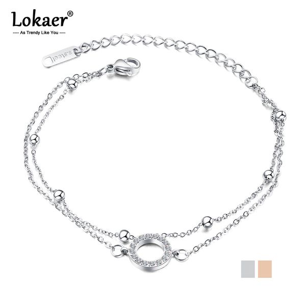 lokaer trendy double layer mosaic cz crystal chain & link bracelets jewelry titanium steel charm bracelet for women girl ogs1024, Golden;silver
lokaer trendy double layer mosaic cz crystal chain & link bracelets jewelry titanium steel charm bracelet for women girl ogs1024, Golden;silver