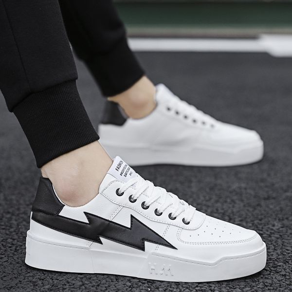 new men's running leisure korean fashion sneakers white shoes in autumn 2019 walking shoes brand sneakers, Black
new men's running leisure korean fashion sneakers white shoes in autumn 2019 walking shoes brand sneakers, Black