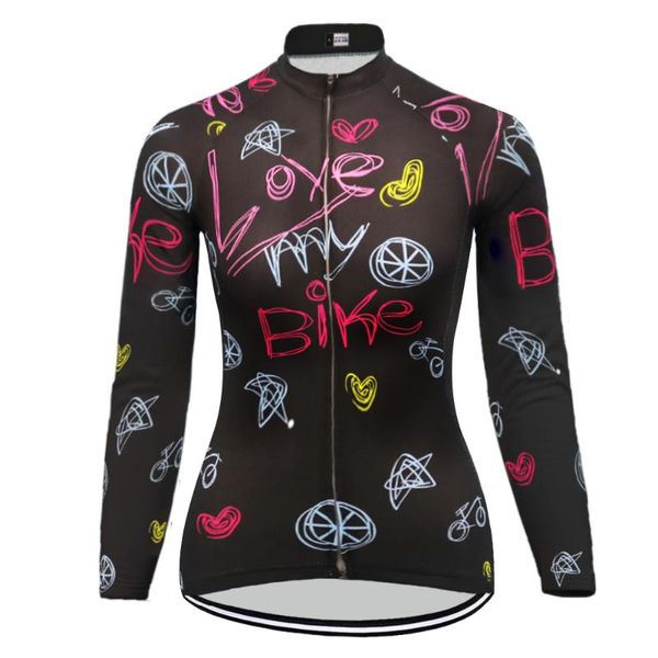 women's long sleeves winter fleece cycling jersey or no fleece jersey mujer ropa ciclismo black biek clothing mtb, Black;red
women's long sleeves winter fleece cycling jersey or no fleece jersey mujer ropa ciclismo black biek clothing mtb, Black;red