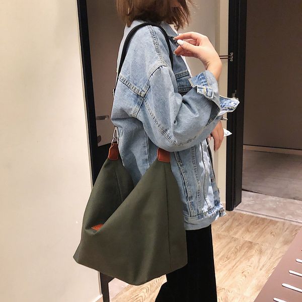 women canvas bag female shoulder bag student wild large capacity messenger crossbody bags for women bolsos mujer verano #38
women canvas bag female shoulder bag student wild large capacity messenger crossbody bags for women bolsos mujer verano #38