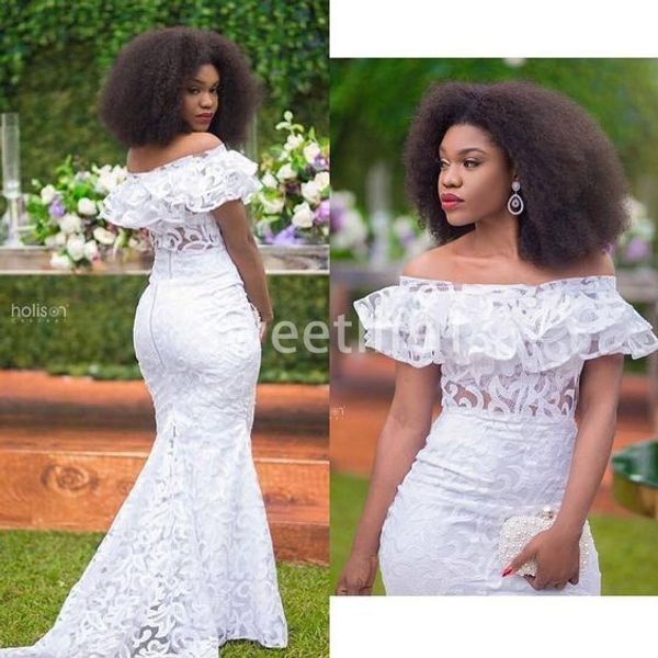 2020 new white off the shoulder wedding dresses full lace sweep train mermaid south africa style bridal gown custom made sale
2020 new white off the shoulder wedding dresses full lace sweep train mermaid south africa style bridal gown custom made sale