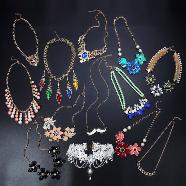 Fashion 3 or5 Pcs Random Send Styles Colorful Mixed Necklaces For Women Gold Chain Chocker Collar Hot Spring Statement Necklaces
Fashion 3 or5 Pcs Random Send Styles Colorful Mixed Necklaces For Women Gold Chain Chocker Collar Hot Spring Statement Necklaces
