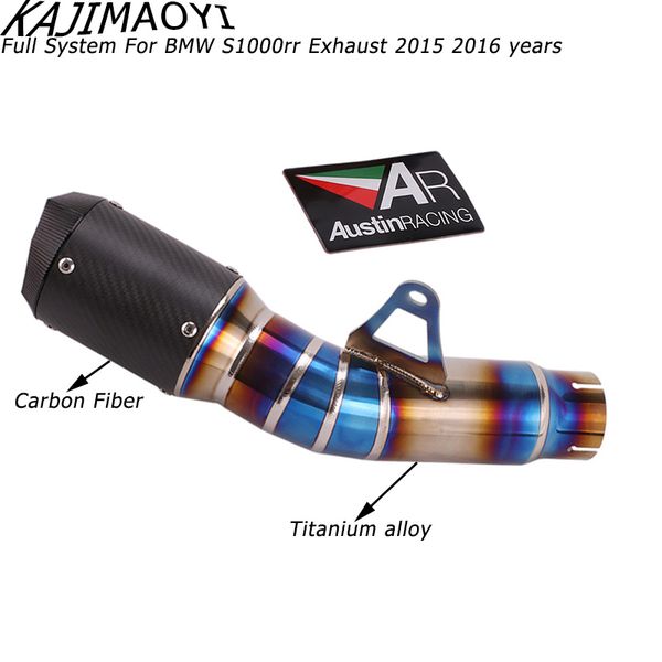 kajimaoyi slip-on exhaust for s1000rr 2015 2016 years motorcycle ar exhaust muffler pipe full systems good quality titanium
kajimaoyi slip-on exhaust for s1000rr 2015 2016 years motorcycle ar exhaust muffler pipe full systems good quality titanium