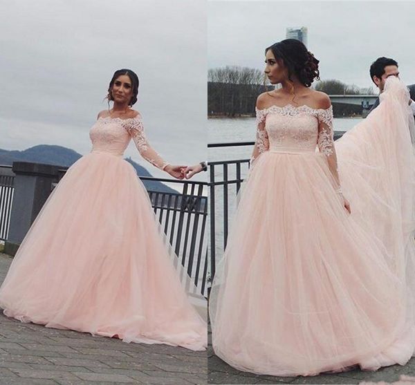2019 baby pink quinceanera ball gown dresses off shoulder lace appliques tulle long sleeves sweet 16 floor length party prom evening gowns, Blue;red
2019 baby pink quinceanera ball gown dresses off shoulder lace appliques tulle long sleeves sweet 16 floor length party prom evening gowns, Blue;red