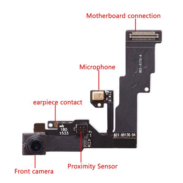 100% tested 10pcs/lot for iphone 6 front camera sensor flex cable replacement parts pulled new
100% tested 10pcs/lot for iphone 6 front camera sensor flex cable replacement parts pulled new