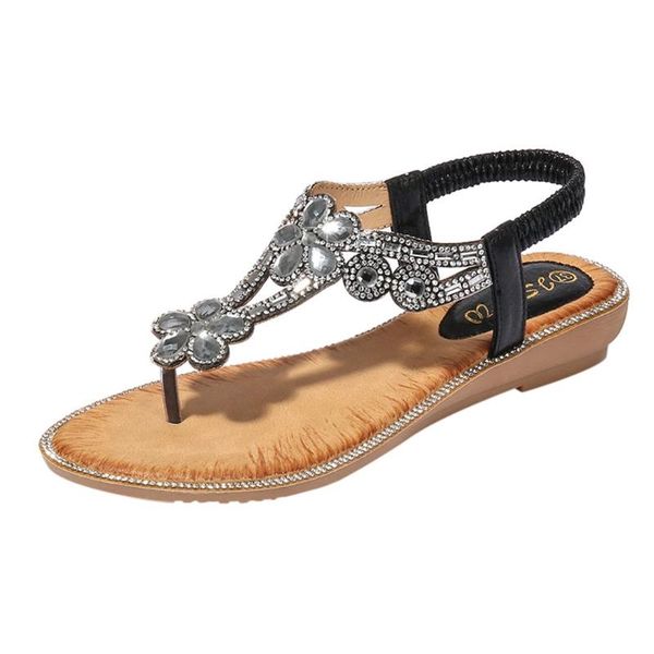 sagace bohemia summer women outside summer ladies shoes ladies bling flower crystal flat sandals beach casual shoes, Black
sagace bohemia summer women outside summer ladies shoes ladies bling flower crystal flat sandals beach casual shoes, Black