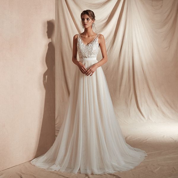 me007 v-neck sleeveless white ivory simple wedding dresses corset pearls beading a line wedding dresses low back wedding gowns
me007 v-neck sleeveless white ivory simple wedding dresses corset pearls beading a line wedding dresses low back wedding gowns