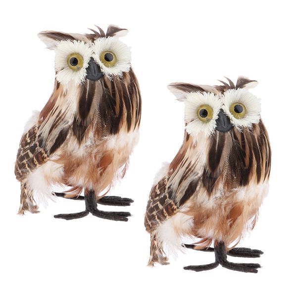 set of 2 mini artificial brown owls, furry realistic imitation taxidermy home garden desk decoration
set of 2 mini artificial brown owls, furry realistic imitation taxidermy home garden desk decoration