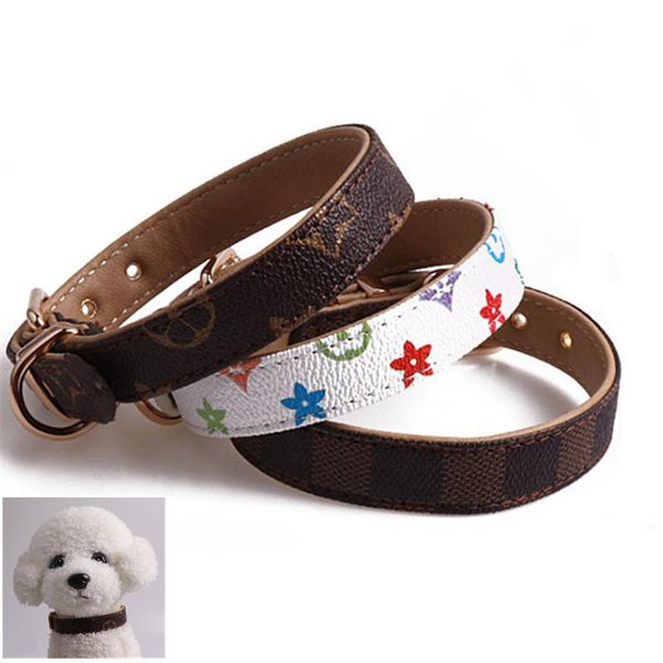 new classic designer dog collar pattern pu leather pets collars adjustable brand cat leashes outdoor personality cute pet collar accessories
new classic designer dog collar pattern pu leather pets collars adjustable brand cat leashes outdoor personality cute pet collar accessories