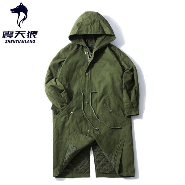 men army green long style hooded trench coat waist drawstring japan style 2020 autumn thin thick mens loose jacket black, Tan;black
men army green long style hooded trench coat waist drawstring japan style 2020 autumn thin thick mens loose jacket black, Tan;black