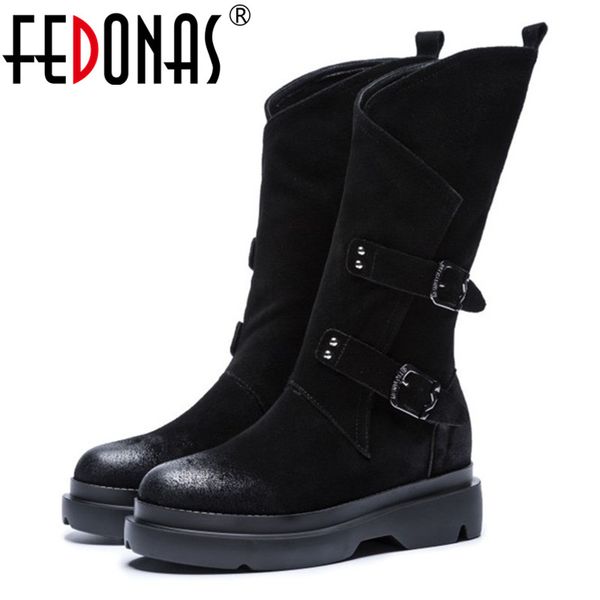 fedonas cow suede leather women mid-calf boots black punk night club shoes woman autumn winter warm zip motorcycle boots shoes
fedonas cow suede leather women mid-calf boots black punk night club shoes woman autumn winter warm zip motorcycle boots shoes