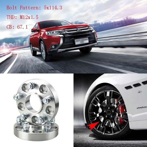 4pcs 1" wheel spacers adapters 5 lug 5x4.5"/5x114.3-12x1.5 for outlander 2007
4pcs 1" wheel spacers adapters 5 lug 5x4.5"/5x114.3-12x1.5 for outlander 2007