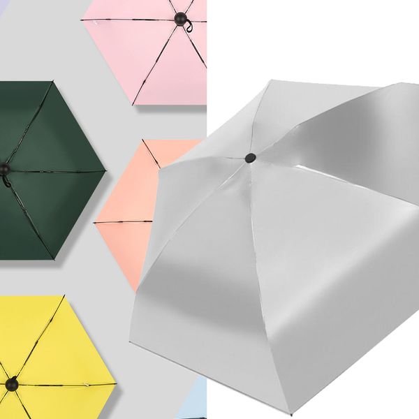 titanium silver anti-uv pocket mini umbrella women windproof durable 5 folding sun umbrellas portable sunscreen female parasol
titanium silver anti-uv pocket mini umbrella women windproof durable 5 folding sun umbrellas portable sunscreen female parasol
