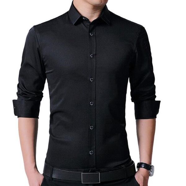 fashion men's dress shirt long sleeve shirt men casual male pure cotton shirts slim fit chemise homme, White;black
fashion men's dress shirt long sleeve shirt men casual male pure cotton shirts slim fit chemise homme, White;black