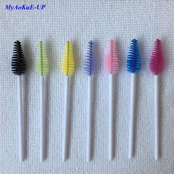 makeup brushes 200pcs nylon mascara wands white handle disposable eyelash brush for extension set
makeup brushes 200pcs nylon mascara wands white handle disposable eyelash brush for extension set