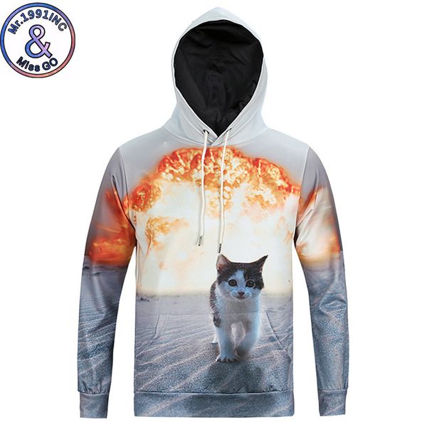 mens designer animal explosion cat 3d цифровая печать с капюшоном свитер с длинным рукавом мужчины и женщины любители, Black
mens designer animal explosion cat 3d цифровая печать с капюшоном свитер с длинным рукавом мужчины и женщины любители, Black