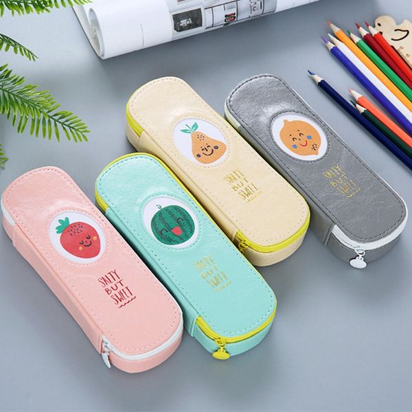pu leather fruit pencil case cute student pencil bag stationery school supplies box estojo escolar
pu leather fruit pencil case cute student pencil bag stationery school supplies box estojo escolar