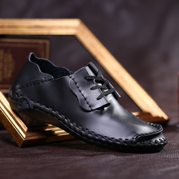 large size 38-50 leather men casual shoes tenis masculino 2020 spring moccasins driving men's handmade chaussure homme loafers i, Black
large size 38-50 leather men casual shoes tenis masculino 2020 spring moccasins driving men's handmade chaussure homme loafers i, Black