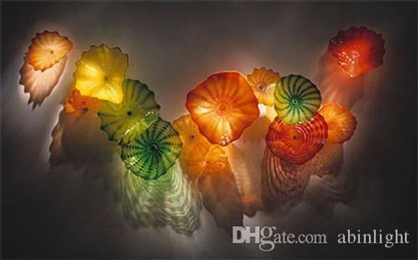 100% hand blown glass wall lamps art home decor creative lustres glass art wall plates
100% hand blown glass wall lamps art home decor creative lustres glass art wall plates