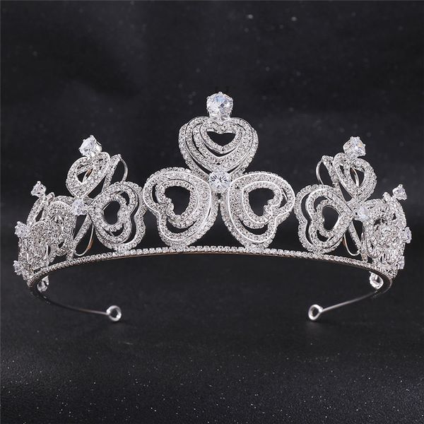 royal queen silver zircon heart shape wedding crown bridal tiaras pageant headdress crown hair jewelry, Golden;white
royal queen silver zircon heart shape wedding crown bridal tiaras pageant headdress crown hair jewelry, Golden;white