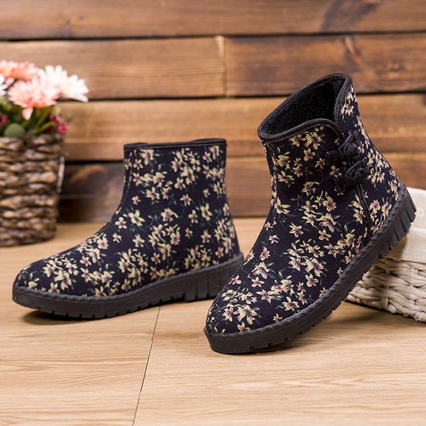2019 autumn and winter new fashion floral female cotton shoes snow boots women plus velvet warm ski shoes botas mujer invierno, Black
2019 autumn and winter new fashion floral female cotton shoes snow boots women plus velvet warm ski shoes botas mujer invierno, Black