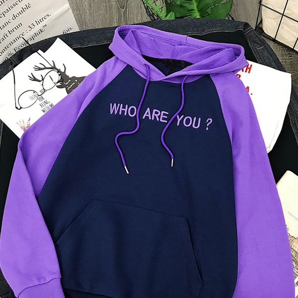 who are you hip hop letters embroidery plus velvet hoodies winter women sweatshirt chic fashion loose simple casual sweatshirts, Black
who are you hip hop letters embroidery plus velvet hoodies winter women sweatshirt chic fashion loose simple casual sweatshirts, Black