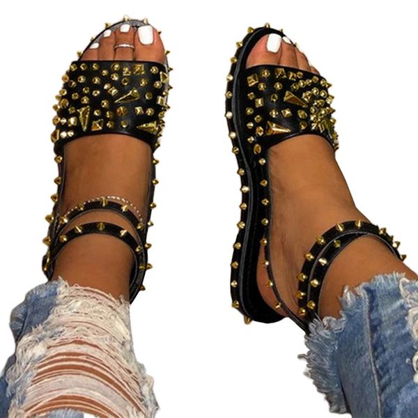 summer sandalen flache ferse niet plattform peep toe ankle schnalle mode punk strand damen schuhe zapatos de mujer, Black
summer sandalen flache ferse niet plattform peep toe ankle schnalle mode punk strand damen schuhe zapatos de mujer, Black
