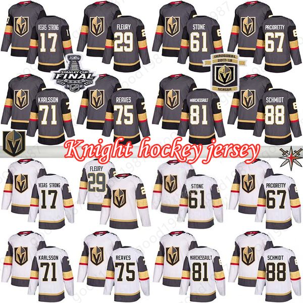 2019 vegas golden knights jersey 29 marc-andre fleury 71 karlsson 67 max pacioretty 19 smith 88 schmidt 5 engelland usa flag hockey jerse, Black;red
2019 vegas golden knights jersey 29 marc-andre fleury 71 karlsson 67 max pacioretty 19 smith 88 schmidt 5 engelland usa flag hockey jerse, Black;red